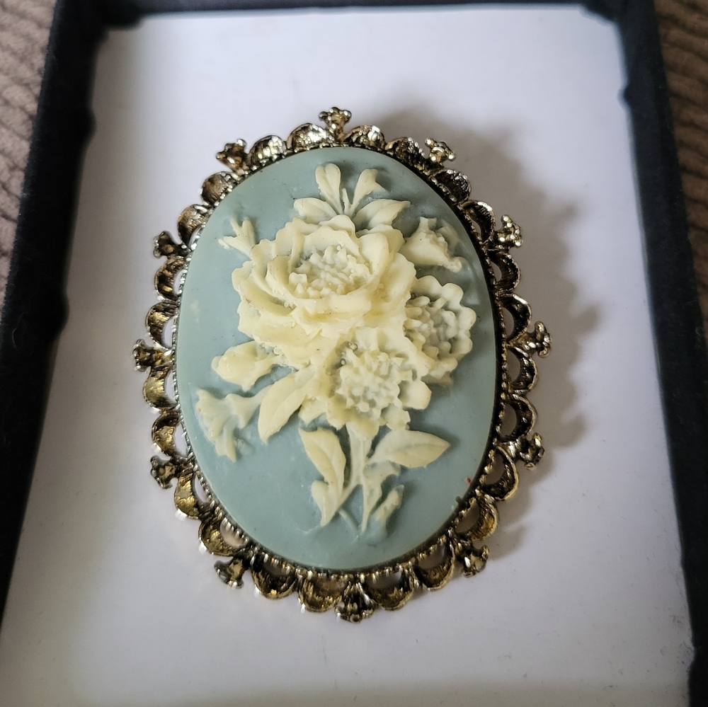 Vintage Oval Brooch Pin